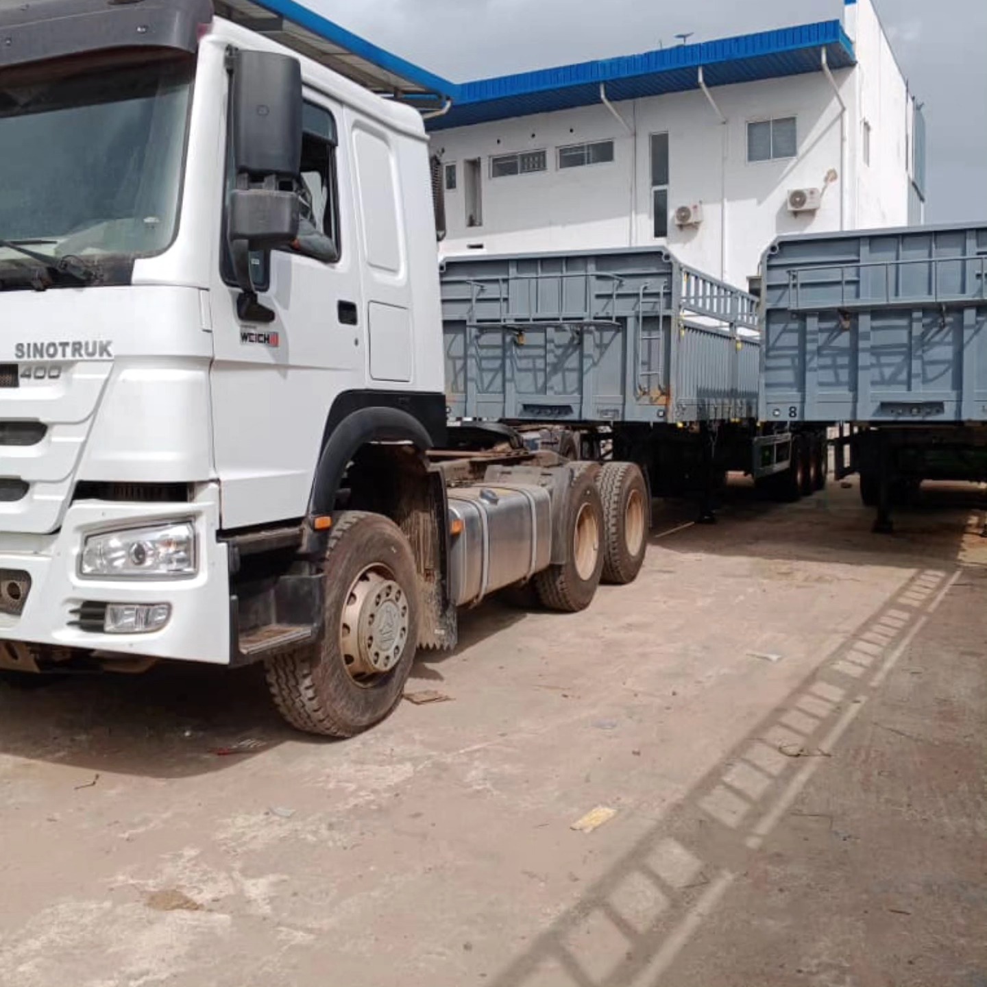 Fleet truck at operations base